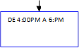 DE 4:00PM A 6:PM